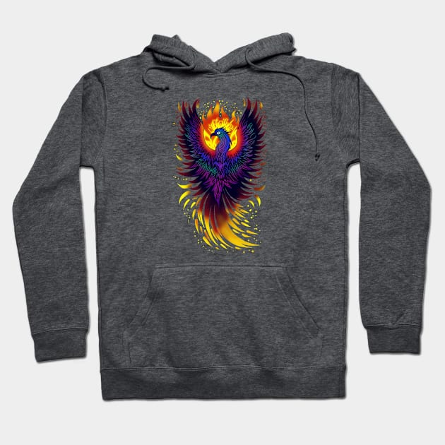 Rainbow Phoenix Hoodie by Velvet